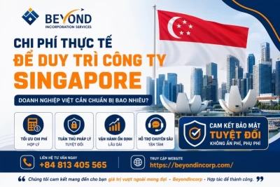 Chi phí thực tế để duy trì công ty Singapore mỗi năm: doanh nghiệp việt cần chuẩn bị bao nhiêu?