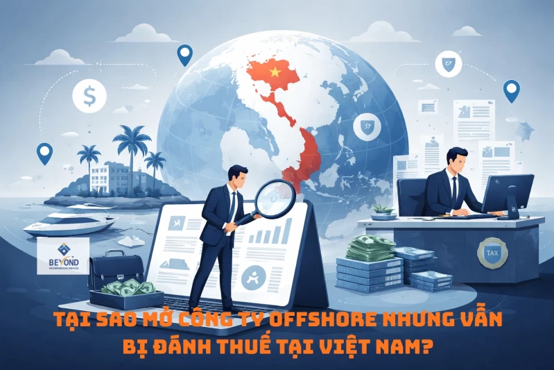 Tại sao mở công ty offshore nhưng vẫn bị đánh thuế tại Việt Nam?