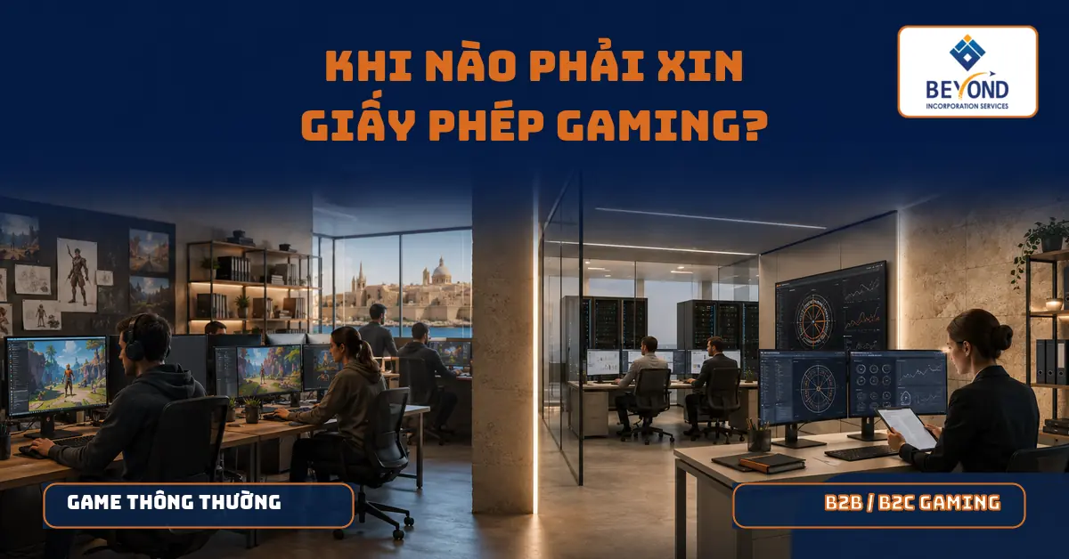 So sánh Game Studio thông thường với mô hình B2B và B2C cần giấy phép gaming Malta