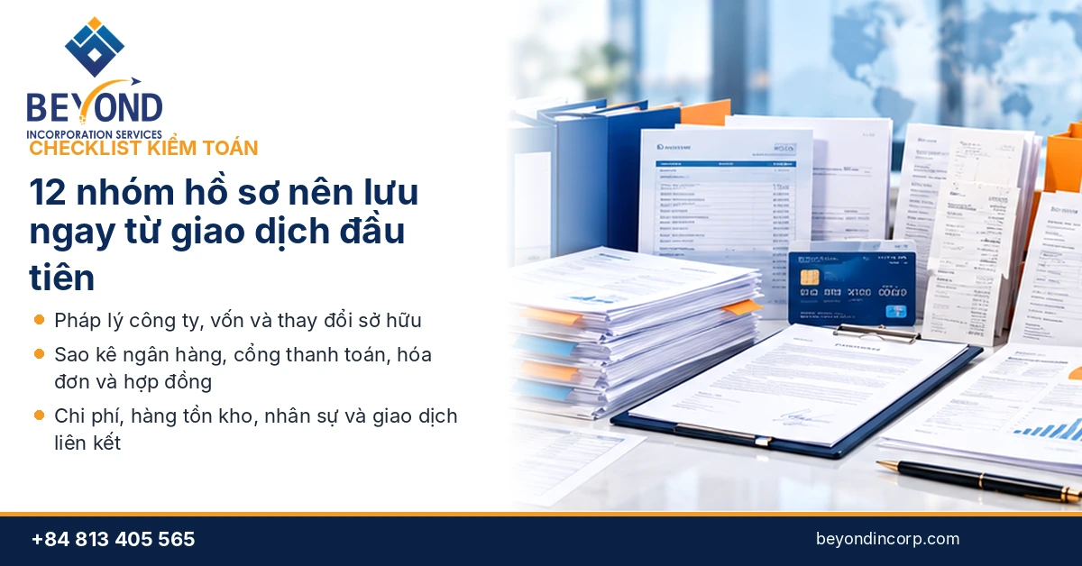 checklist 12 ho so audit