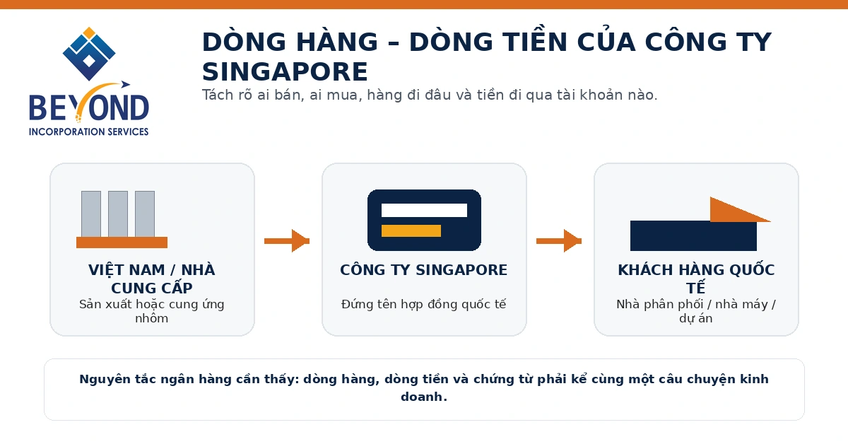 dong hang dong tien cong ty singapore