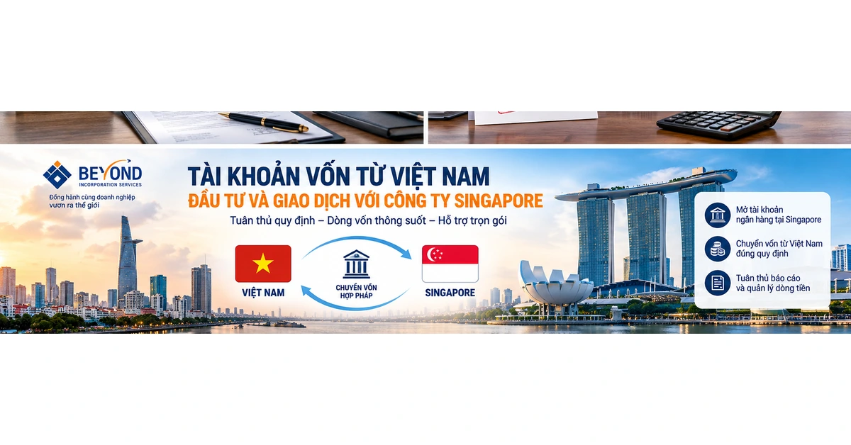 Tài khoản vốn từ Việt Nam sang công ty Singapore